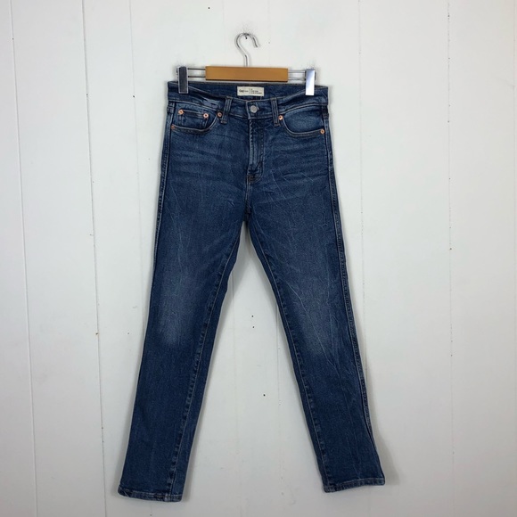 Gap High Rise Slim Straight Jeans Sz 26 - Picture 2 of 11